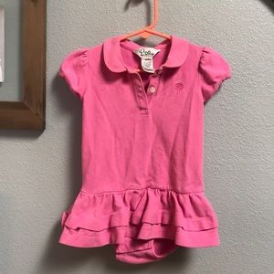 Lilly Pulitzer pink polo onesie dress